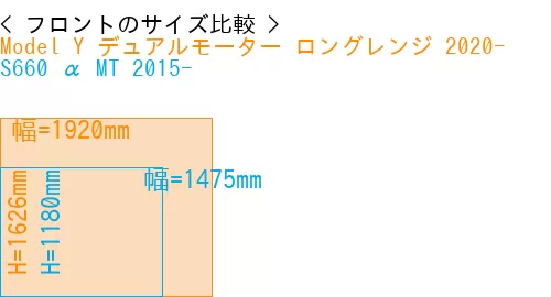 #Model Y デュアルモーター ロングレンジ 2020- + S660 α MT 2015-